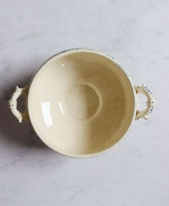 antique french transferware soupière