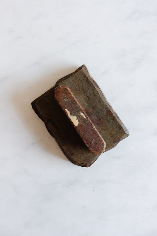 set of 1850s french “indienne” carved wood printing blocks