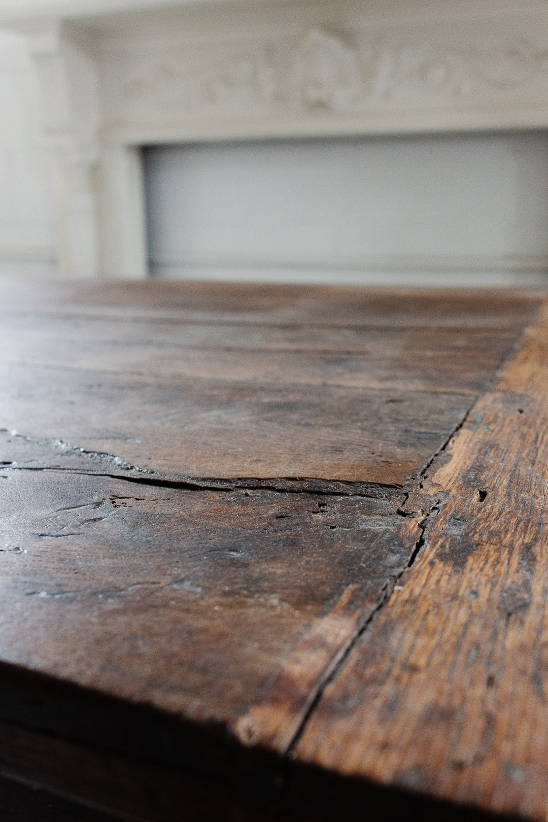 19th century French kitchen work table with drawers