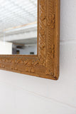 turn of the century French rococo style gilt wood mirror