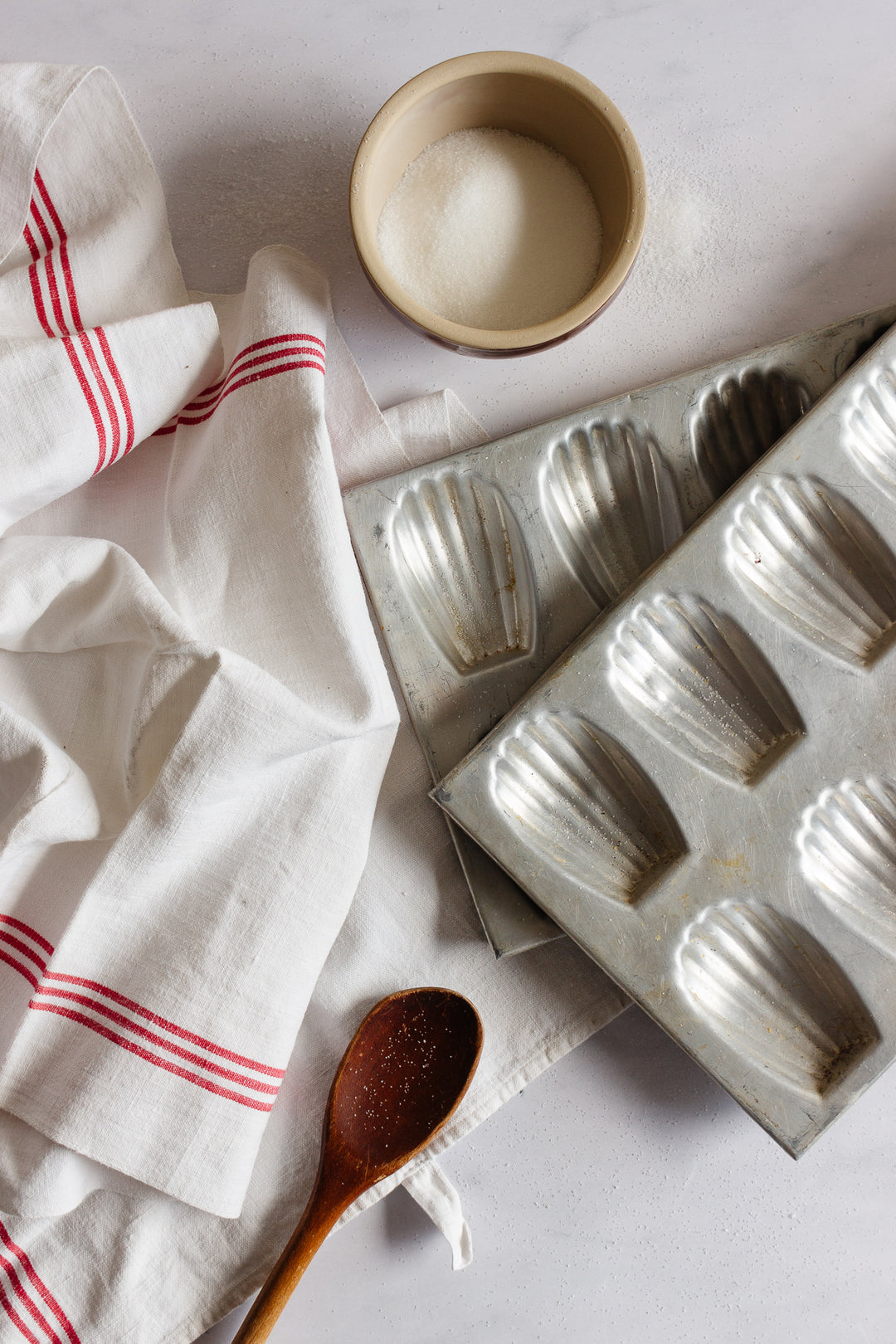 vintage french madeline baking trays