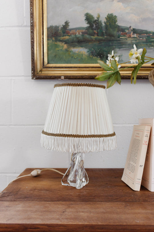 vintage french piala hand crafted crystal lamp