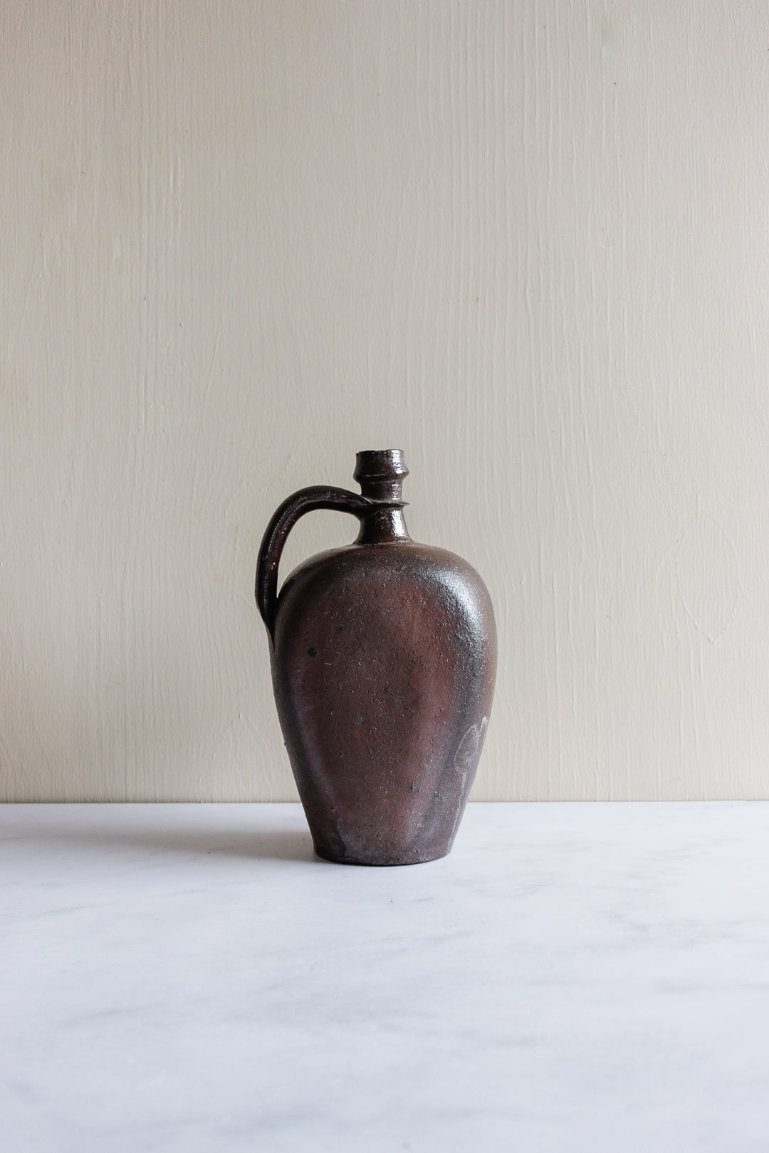 large stoneware jug with handle