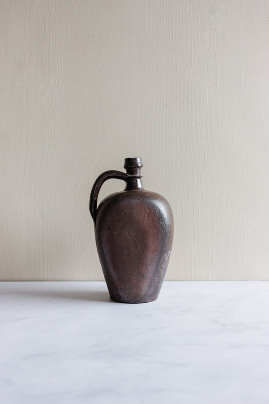 large stoneware jug with handle