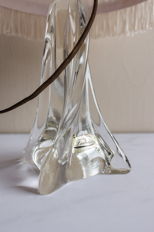 vintage french piala hand crafted crystal lamp