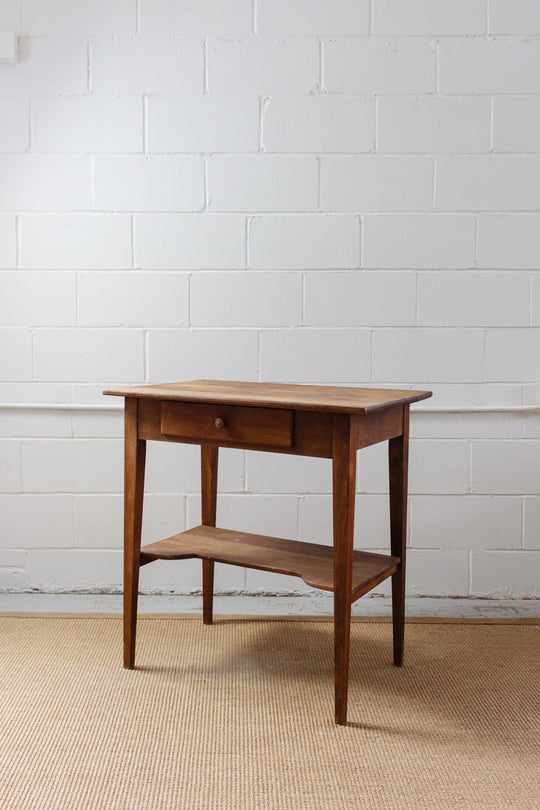 vintage French oak writing table