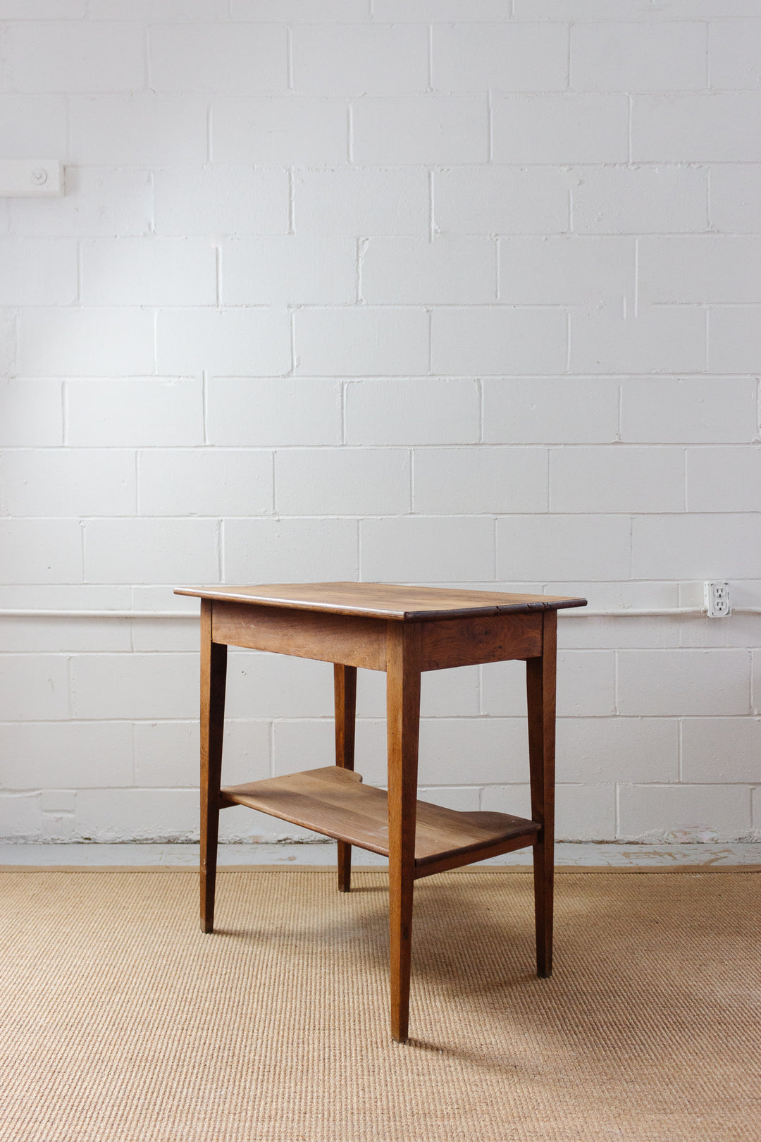 vintage French oak writing table