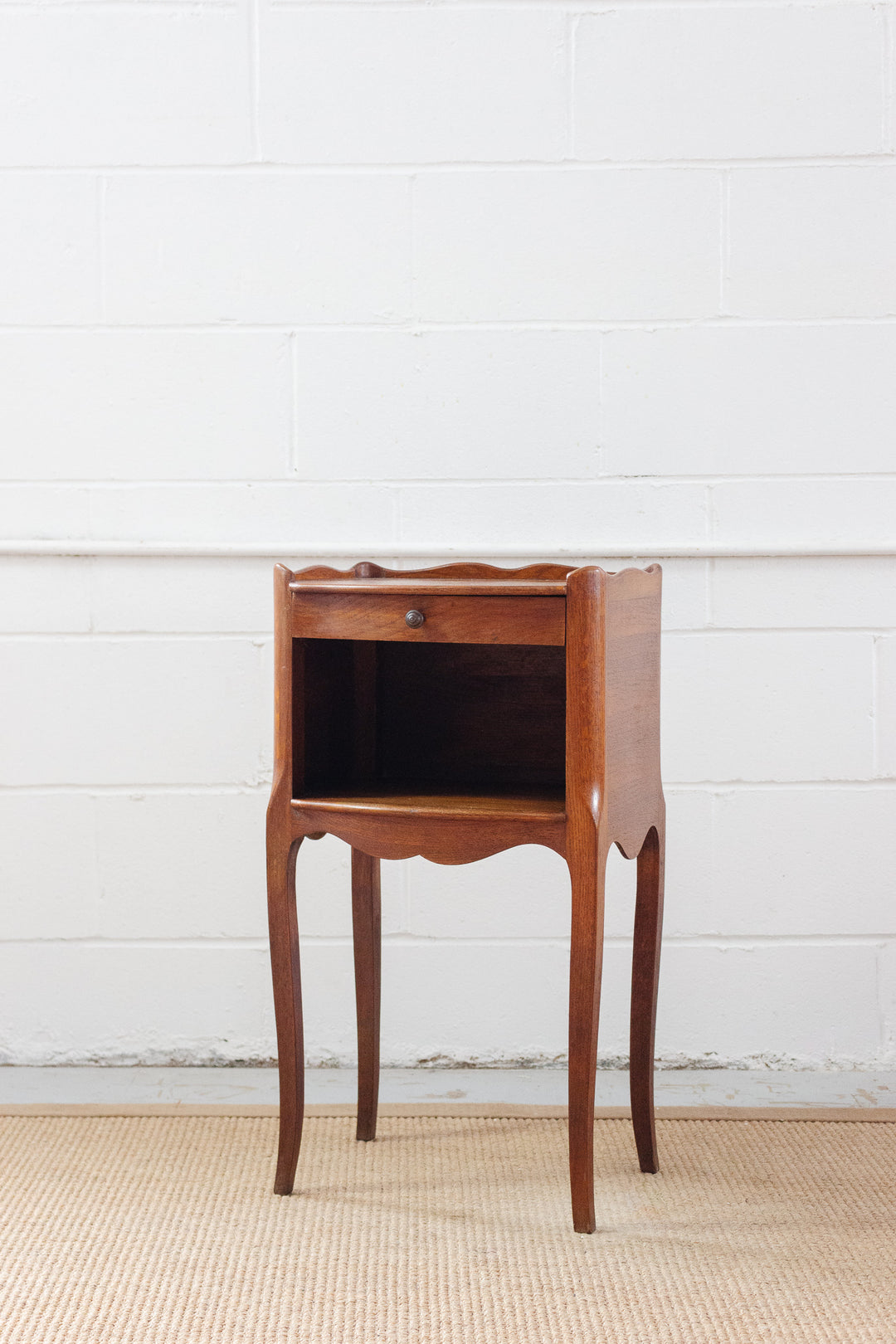 pair of matching vintage French Louis XV style bedside tables