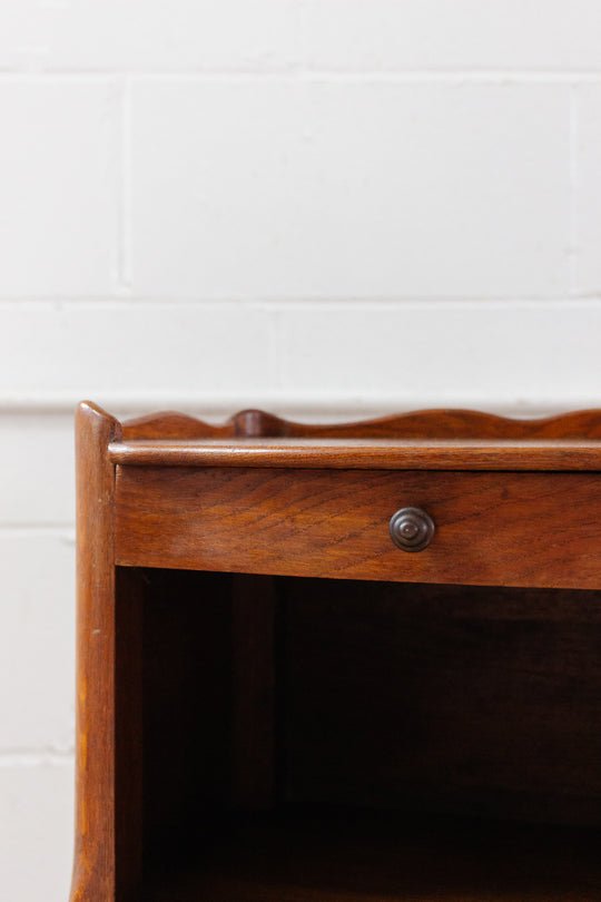 pair of matching vintage French Louis XV style bedside tables