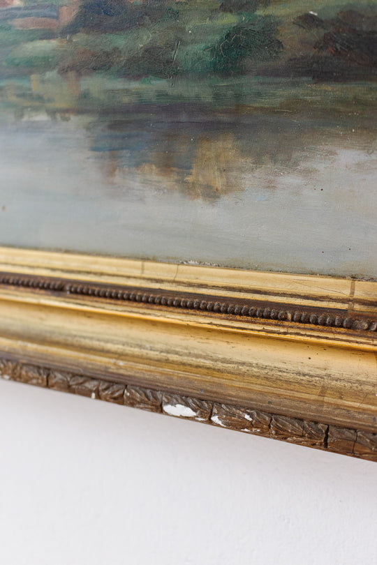 la réflection des arbres