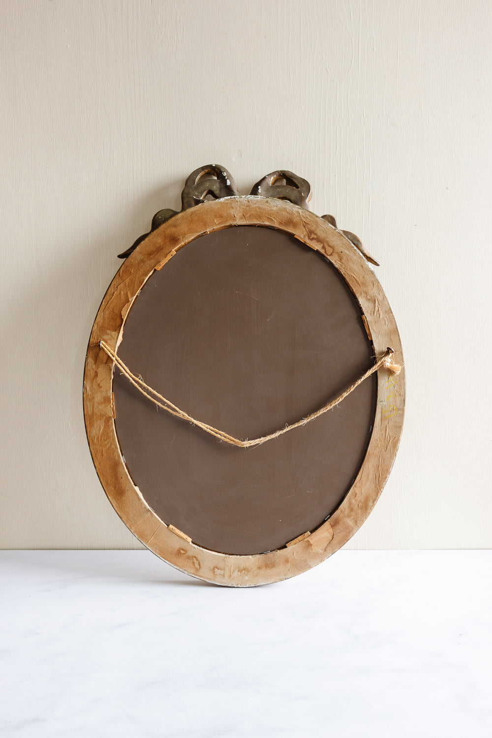 antique French Louis XVI bow mirror