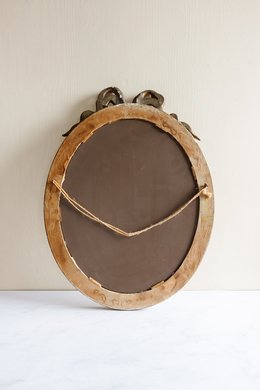 antique French Louis XVI bow mirror