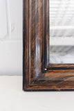 antique French louis philippe mirror with faux wood grain finish