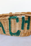 vintage French vineyard grape harvesting basket