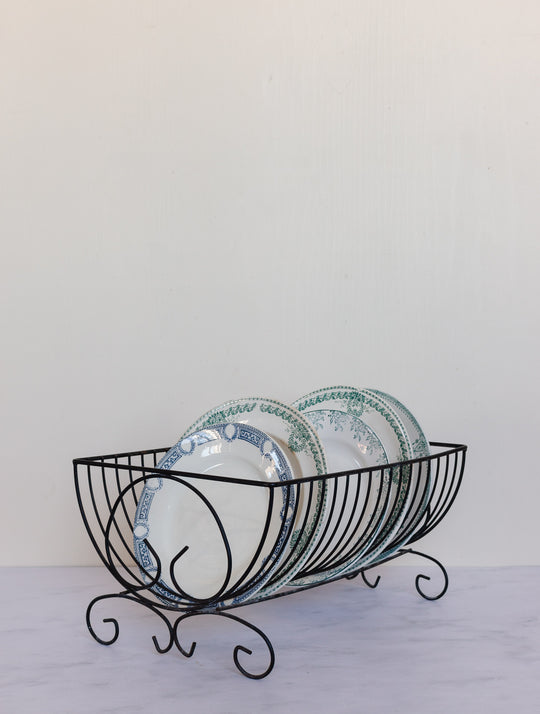 vintage French wire dish drying rack