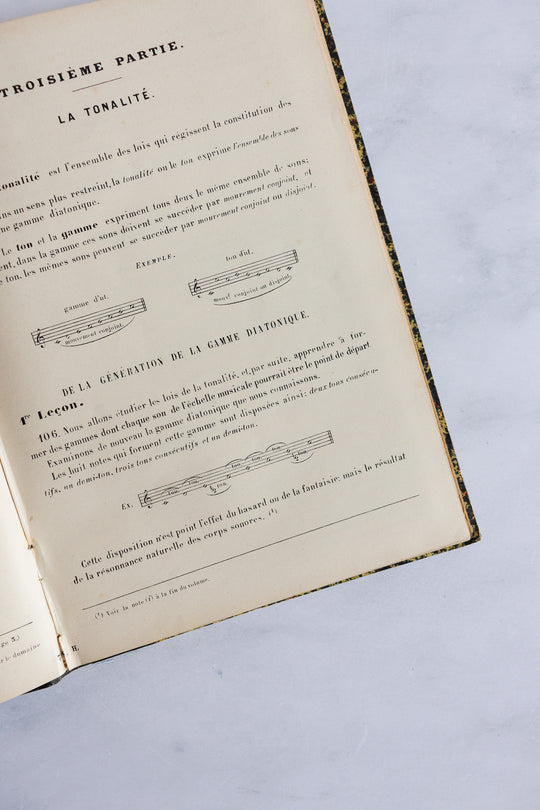 pair of antique French music books