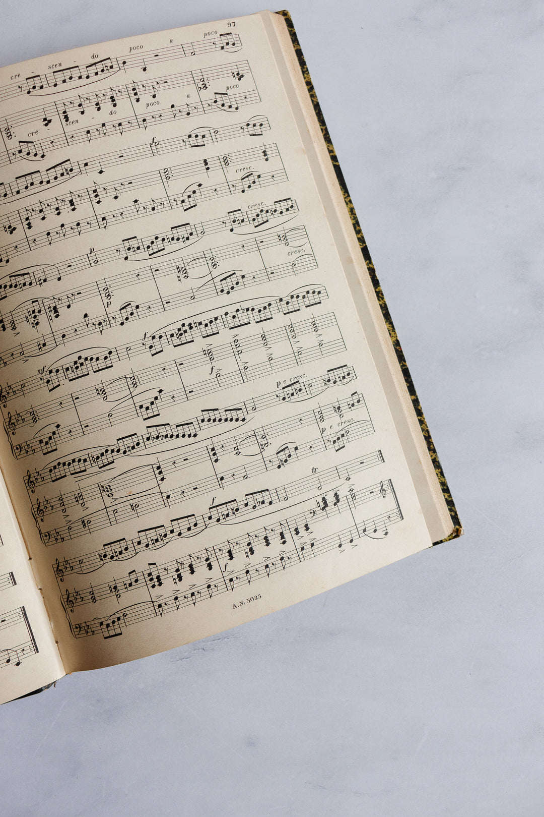 pair of antique French music books