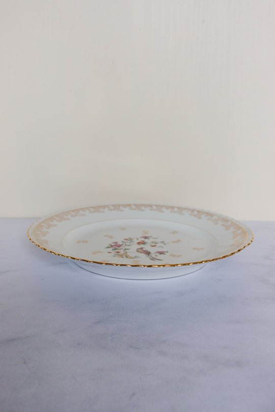 midcentury french limoges bird of paradise service, set of 41