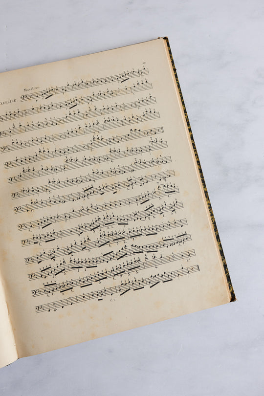 pair of antique french music books