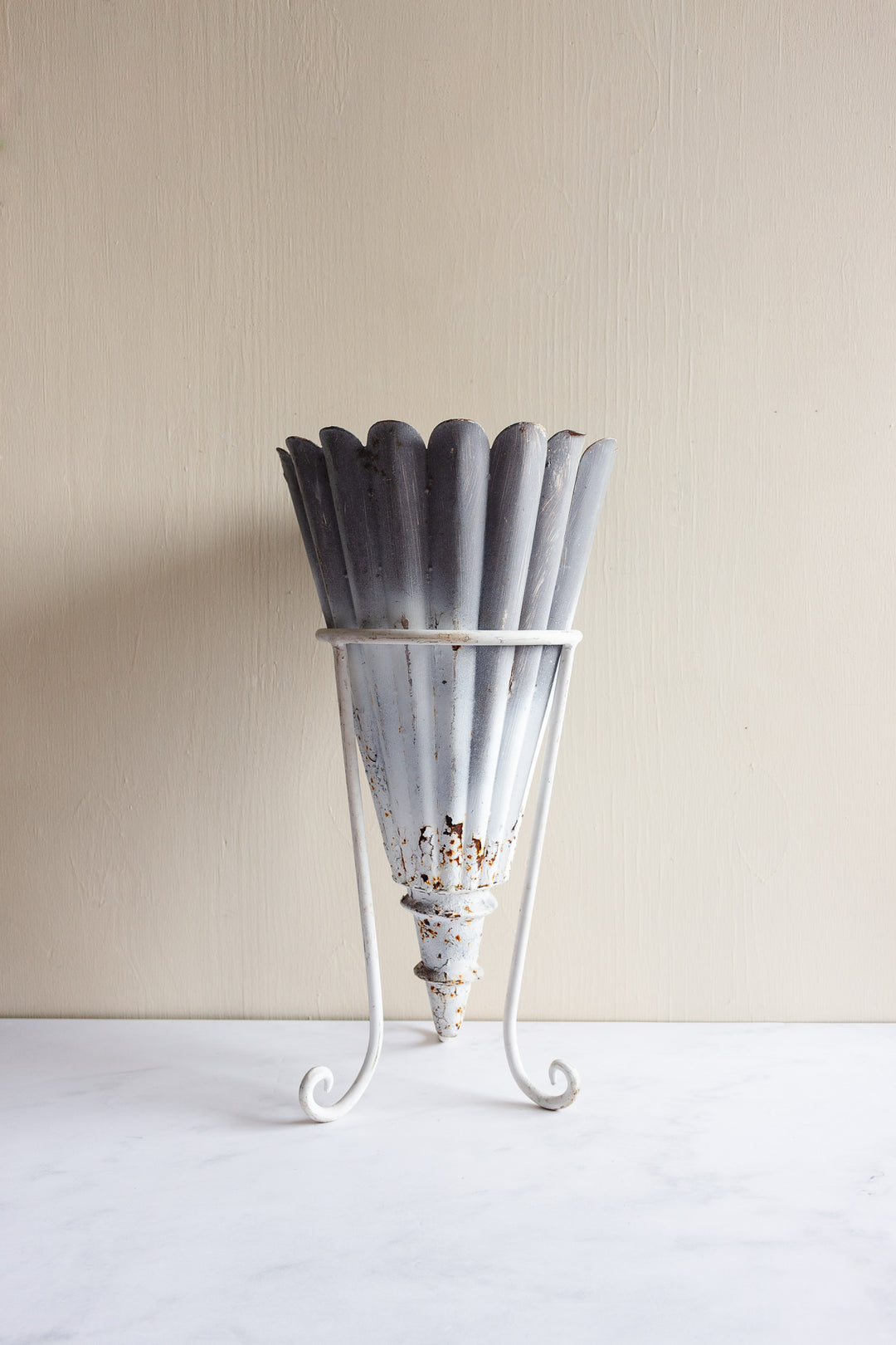 midcentury French wrought iron “parapluie” umbrella stand