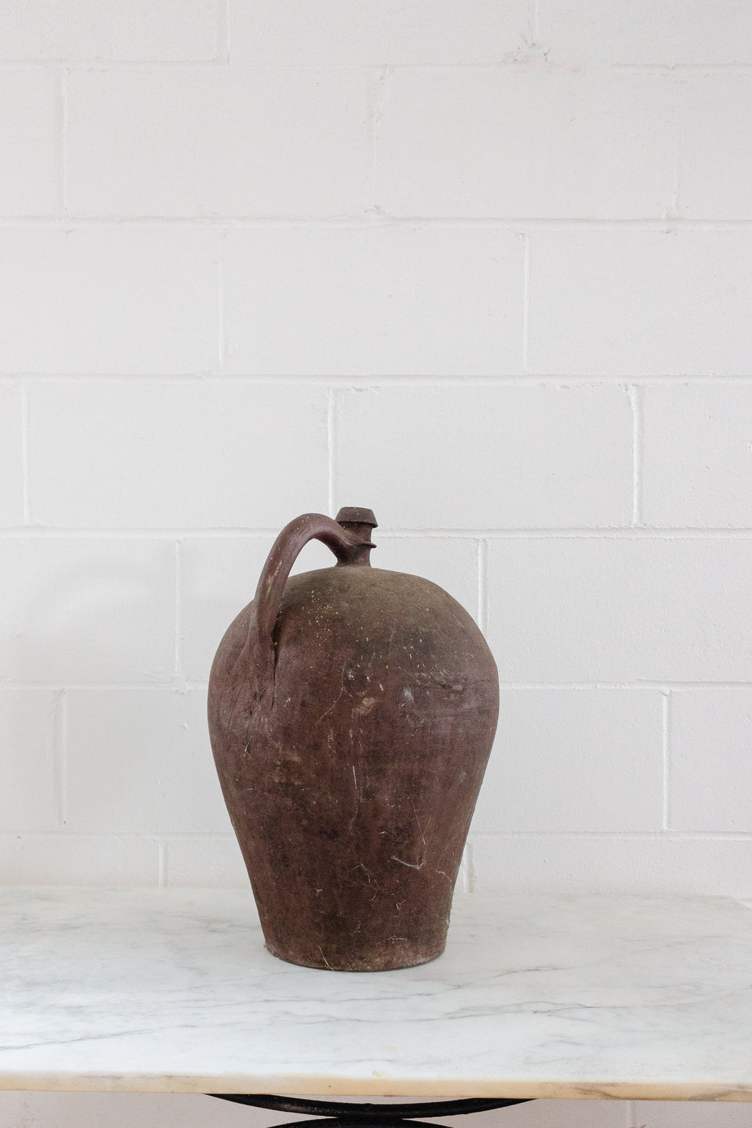 antique french oversized stoneware oil vessels