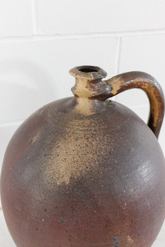 antique french oversized stoneware oil vessels