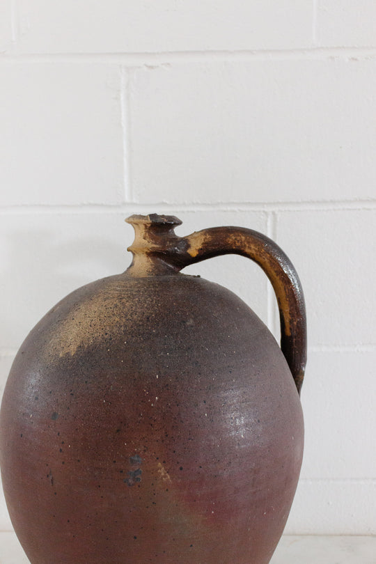 antique french oversized stoneware oil vessels