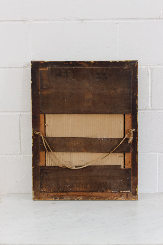 antique french gilt wood and plaster mirror