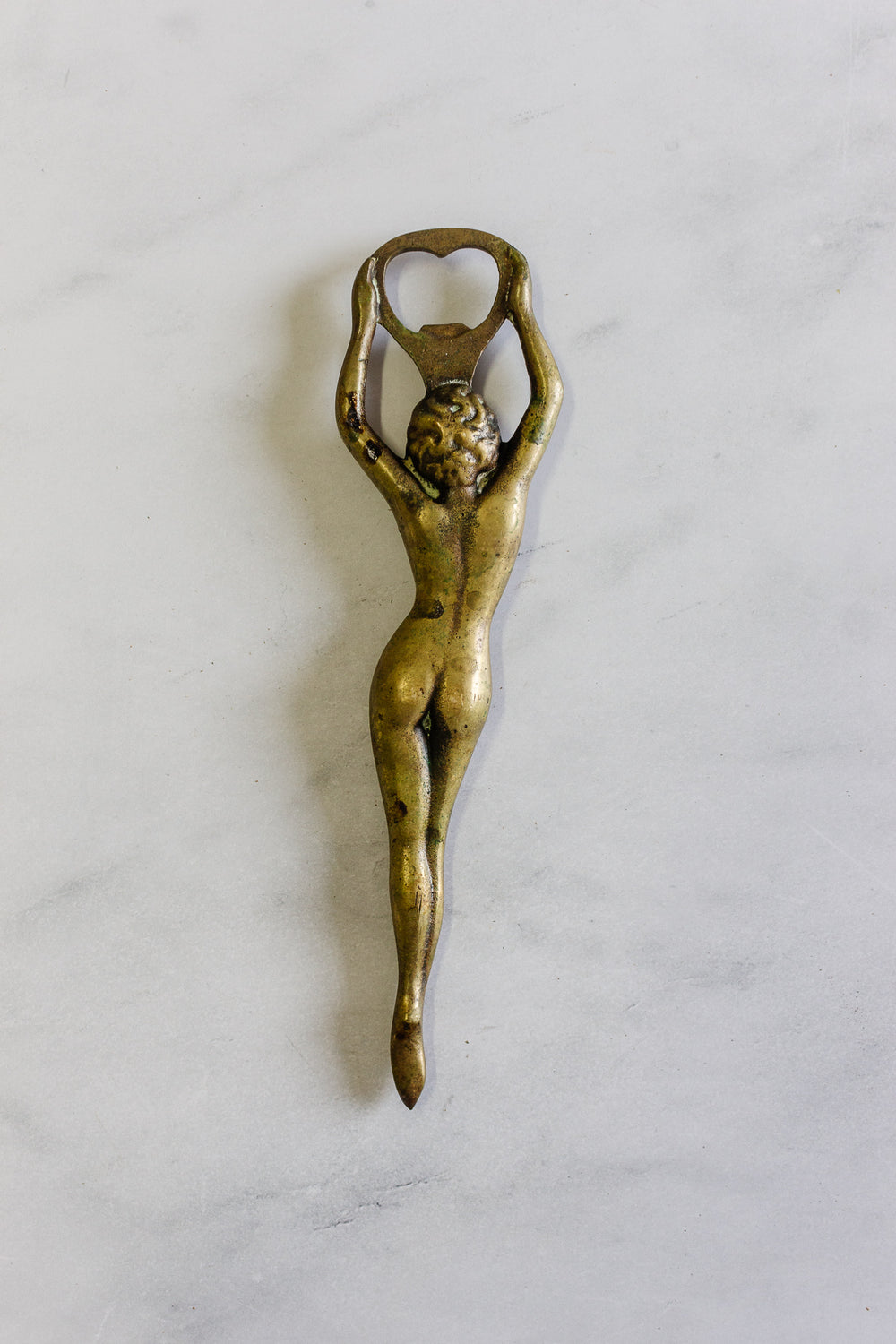 vintage French art deco bronze bottle opener