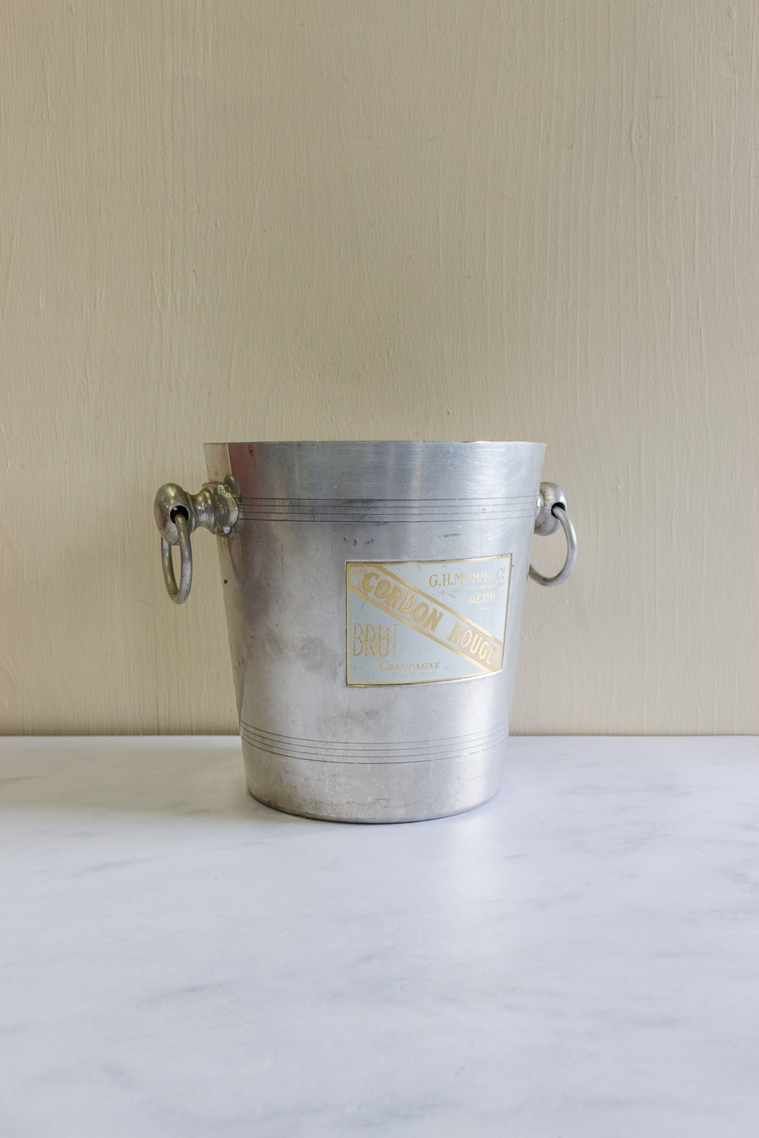 vintage french aluminum champagne buckets