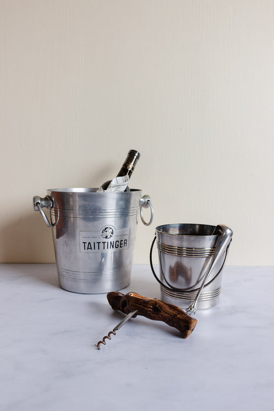 vintage french aluminum champagne buckets