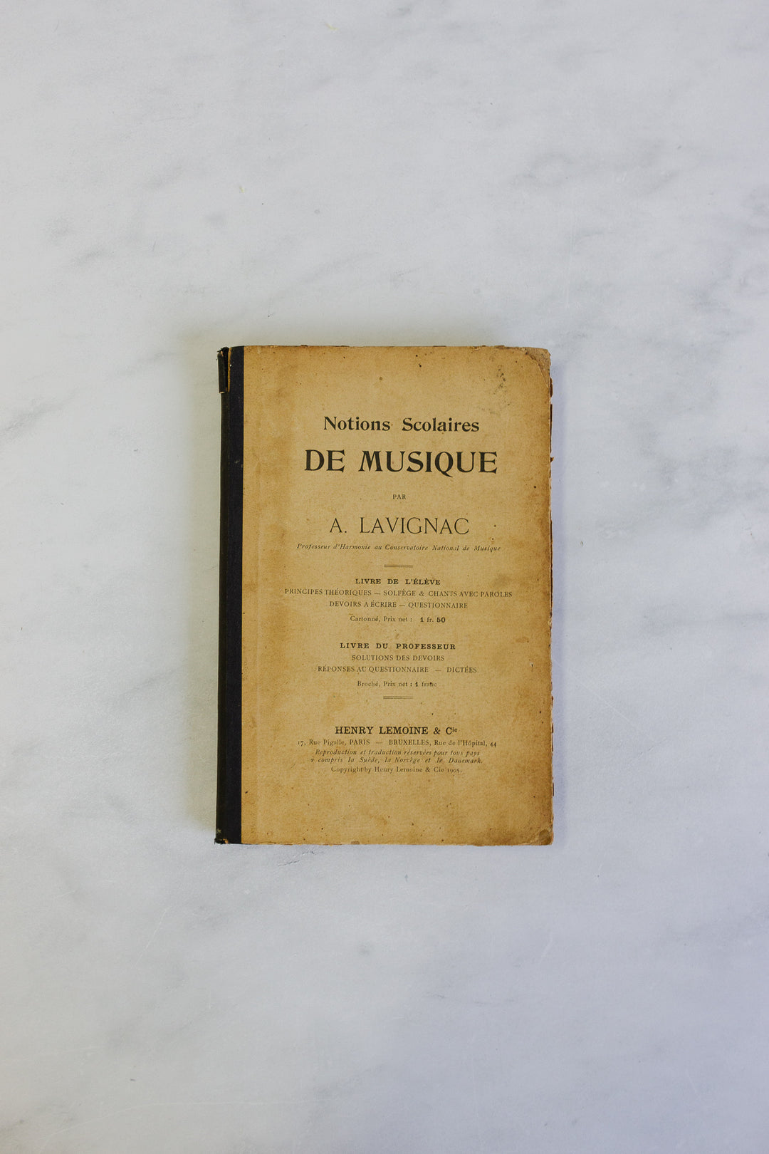 antique French music books, set of three