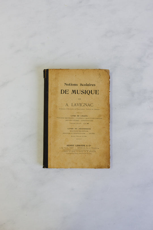 antique French music books, set of three