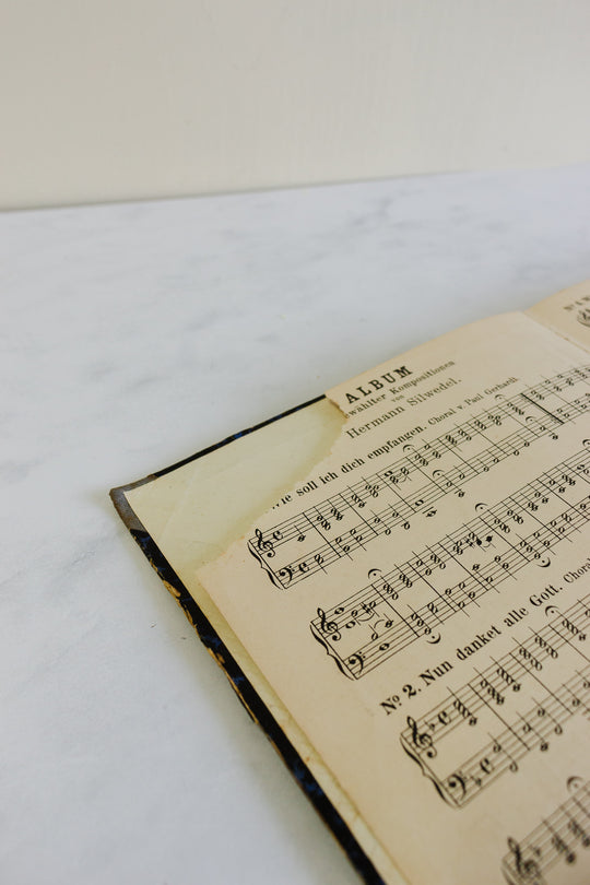 antique French music books, set of three