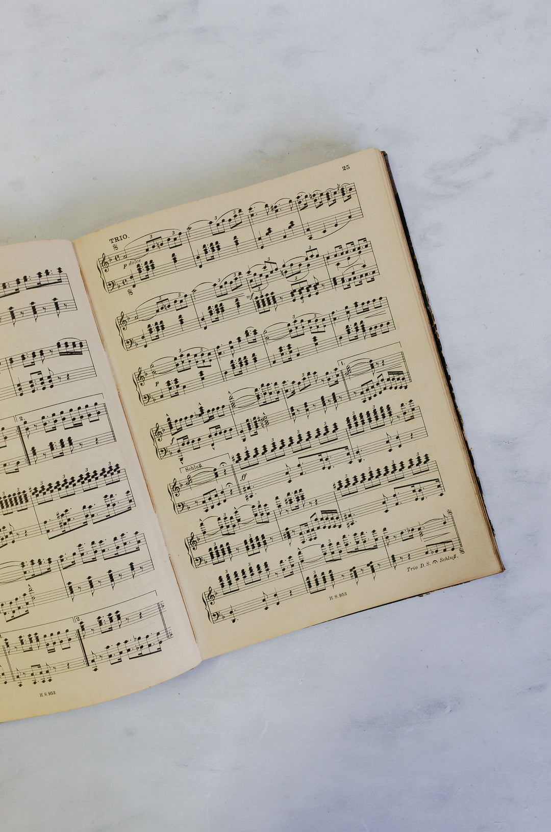 antique French music books, set of three