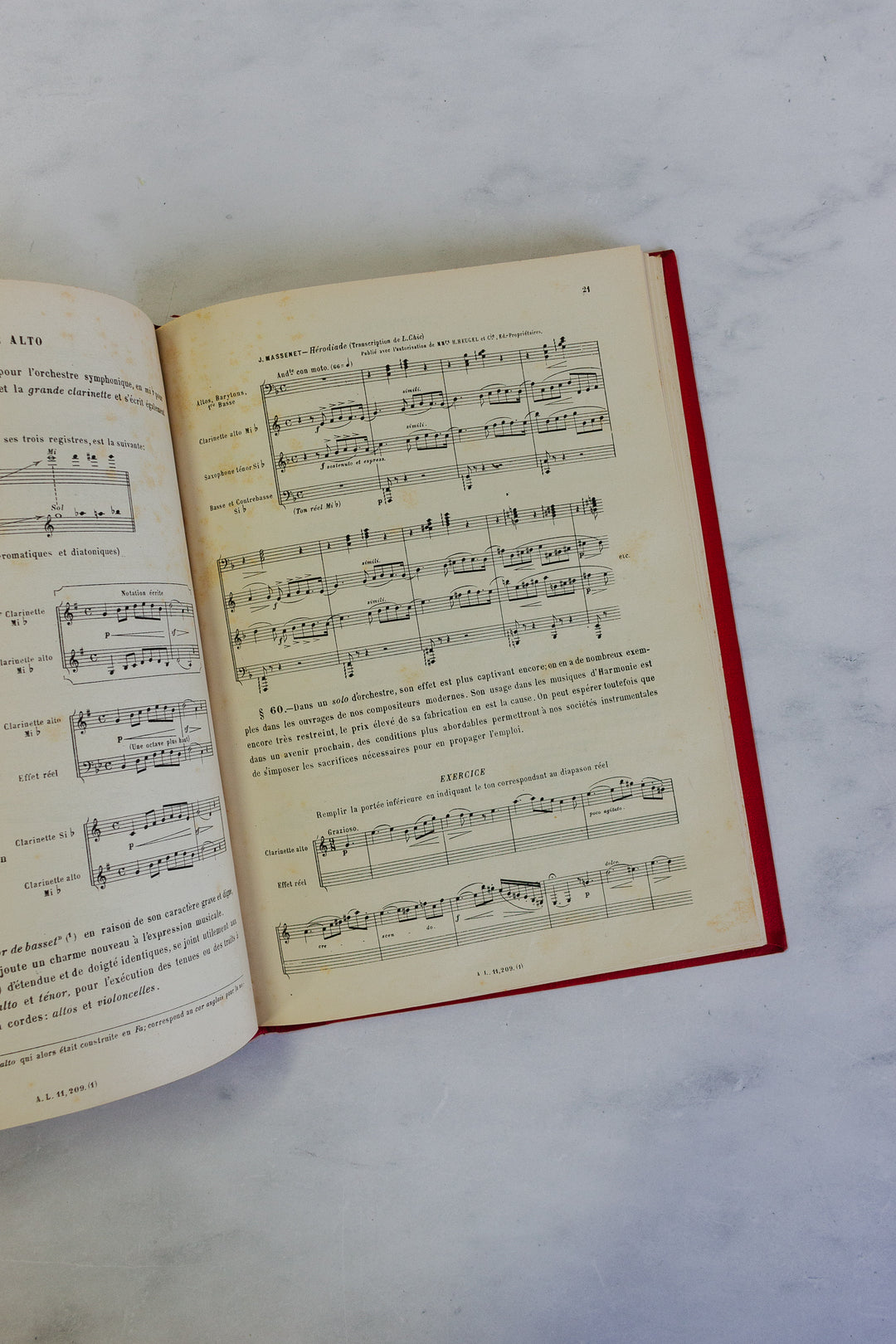 antique French music books, set of three