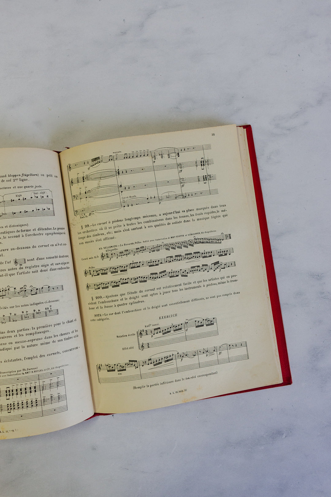 antique French music books, set of three