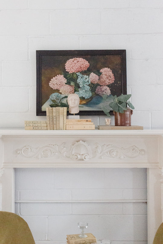 les hortensias roses et bleues