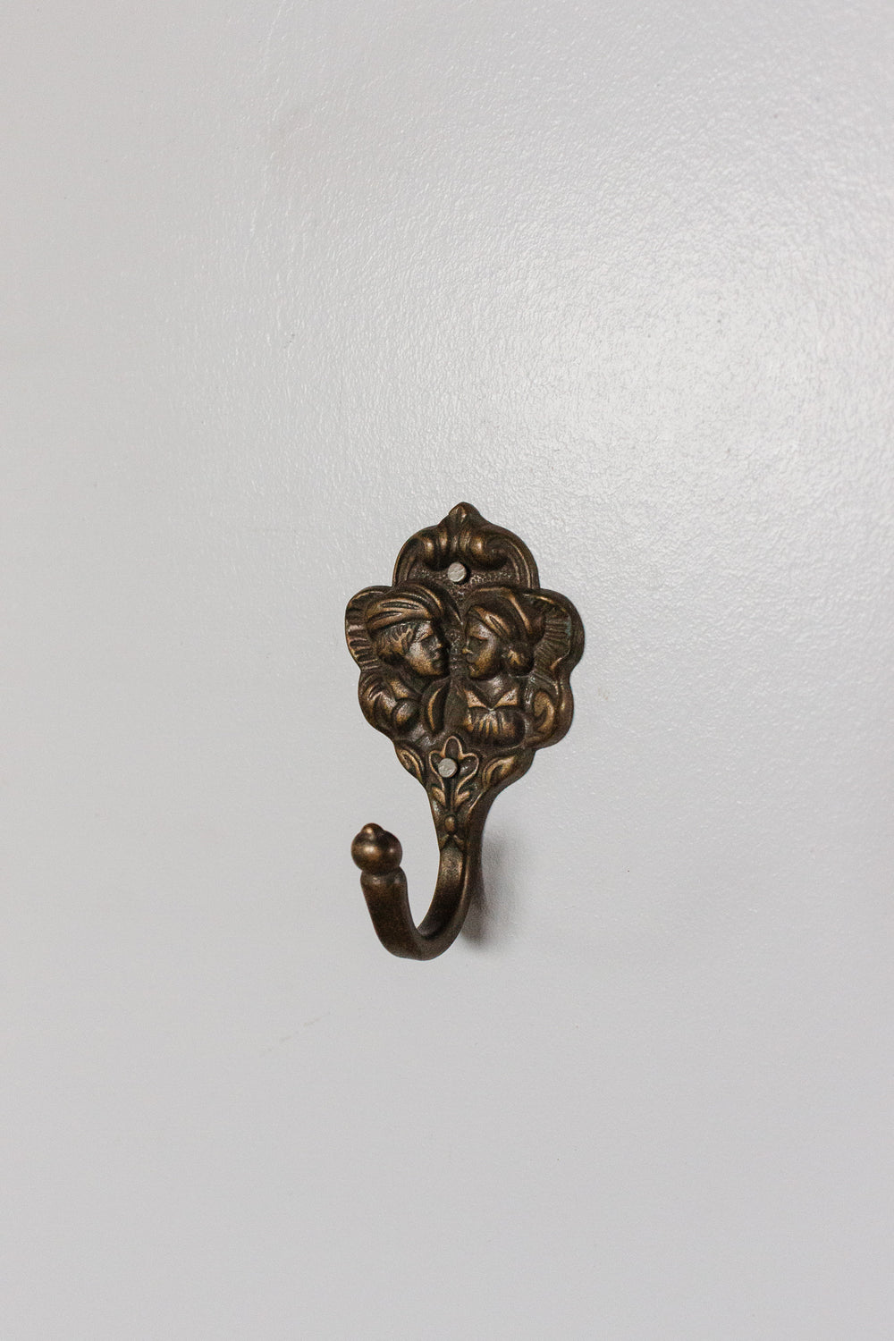vintage french cast metal coat hooks