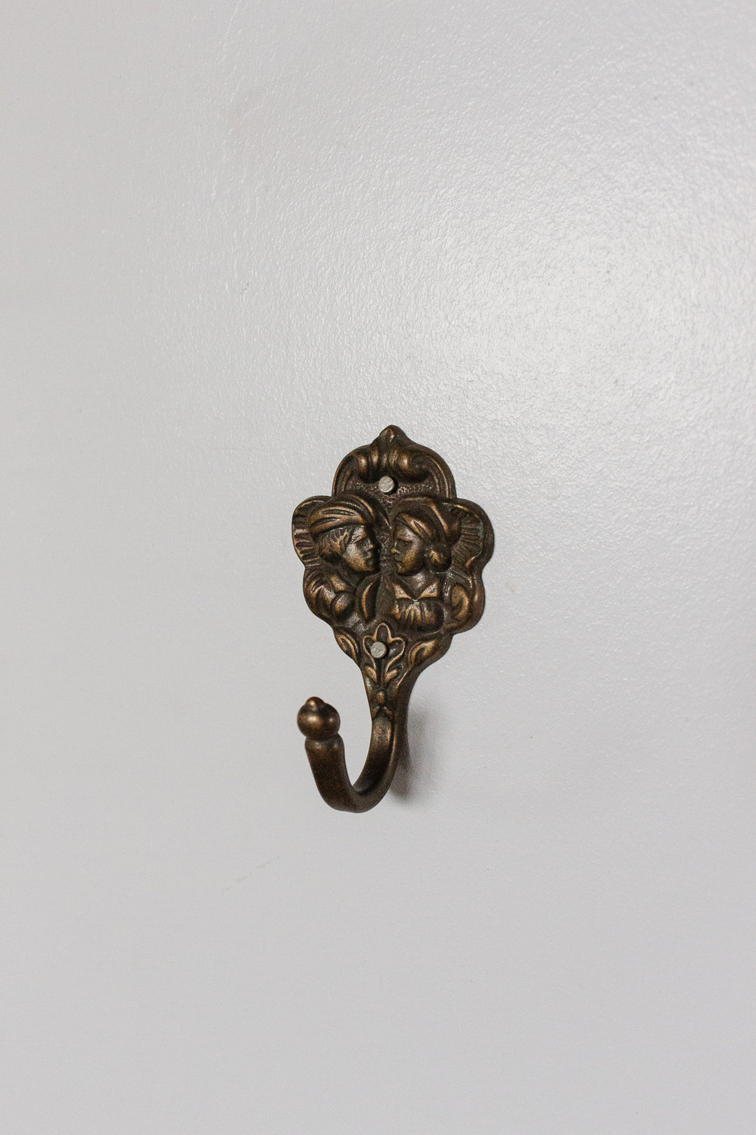 vintage french cast metal coat hooks