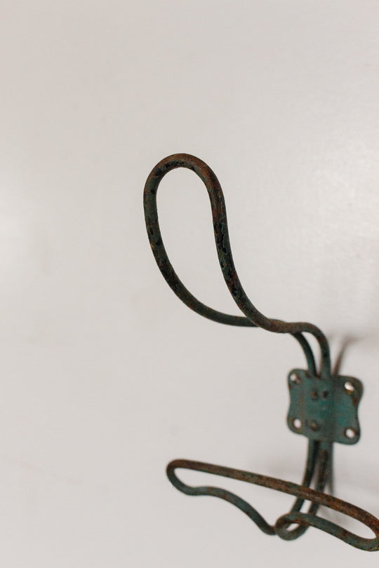 vintage french metal wall mounted hook