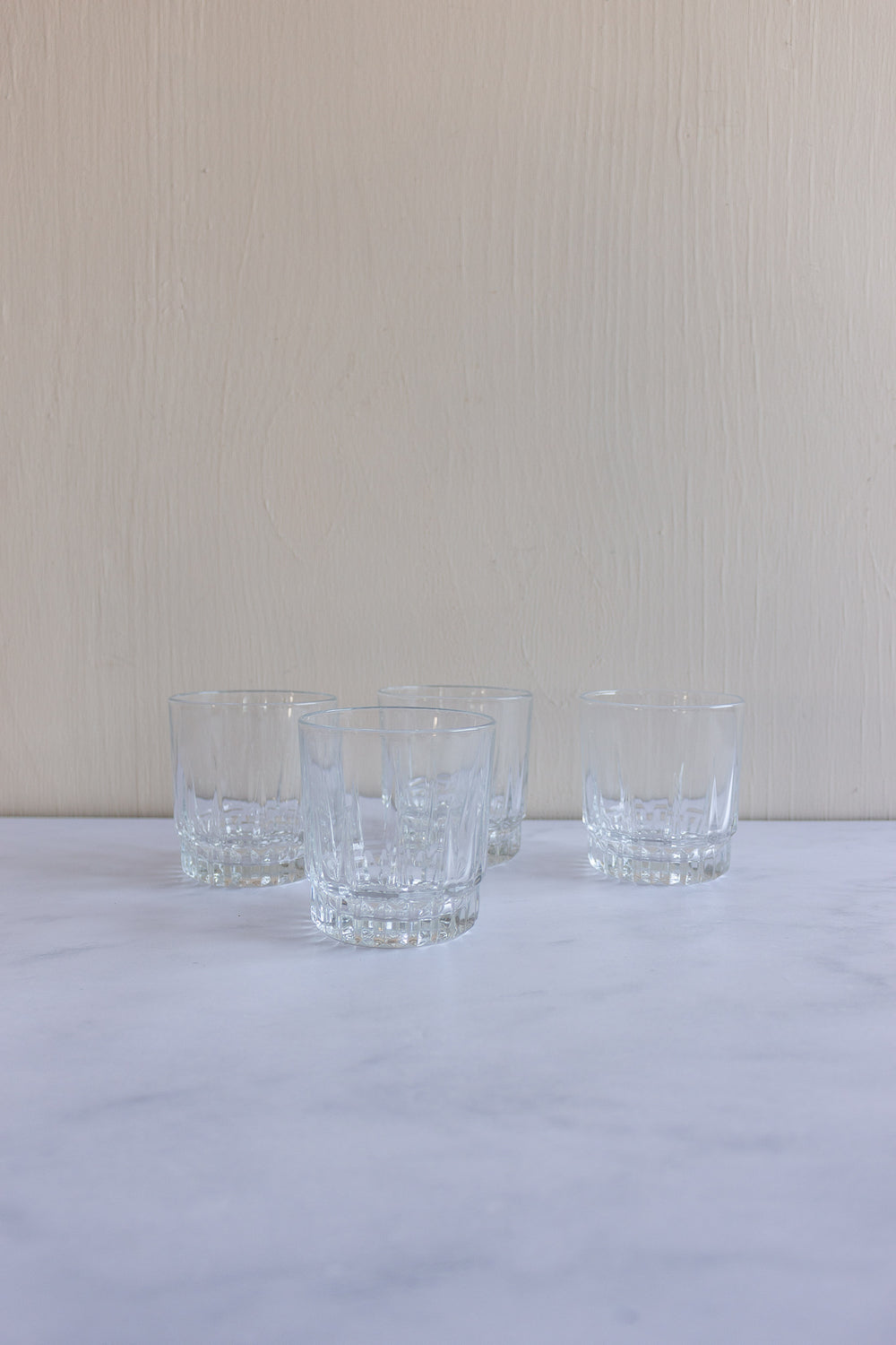 vintage French whiskey glasses, set of 4