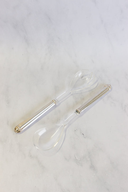 vintage French salad server set