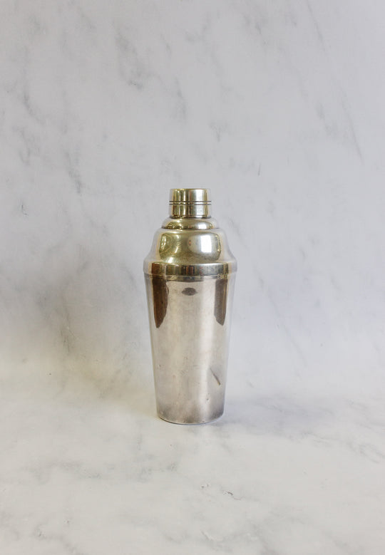 vintage french silver cocktail shaker