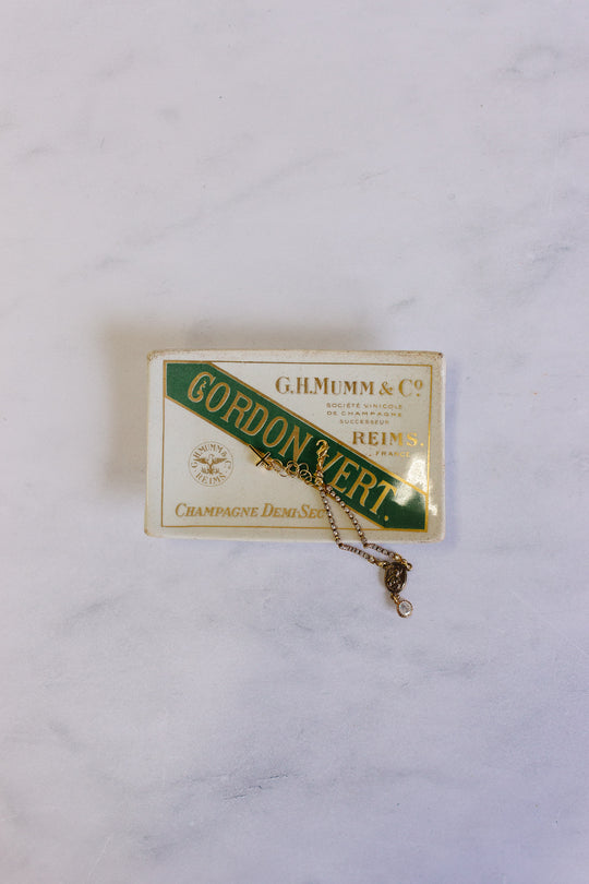 vintage french "gordon vert" advertising ashtray