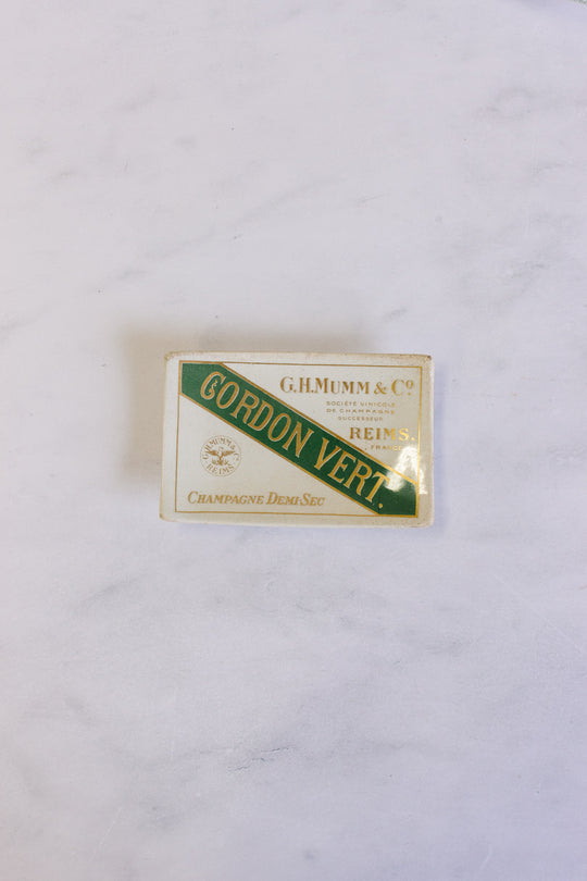 vintage french "gordon vert" advertising ashtray