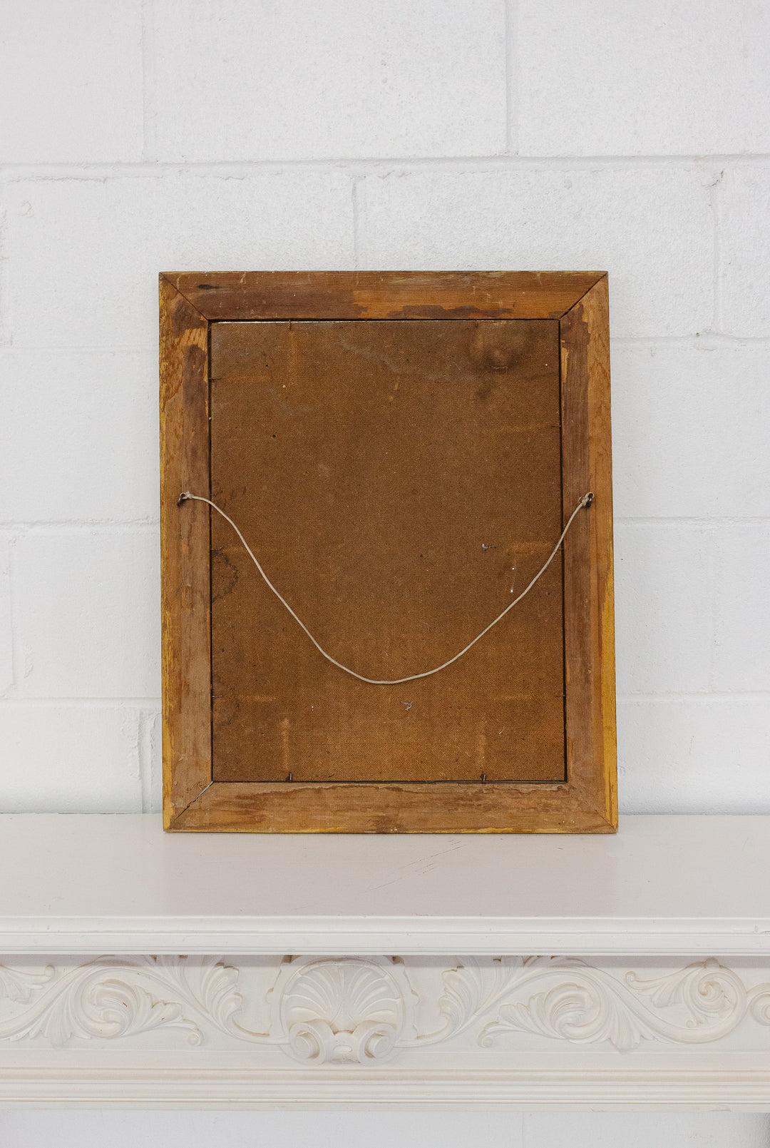 antique french gilt mirror with scrolling