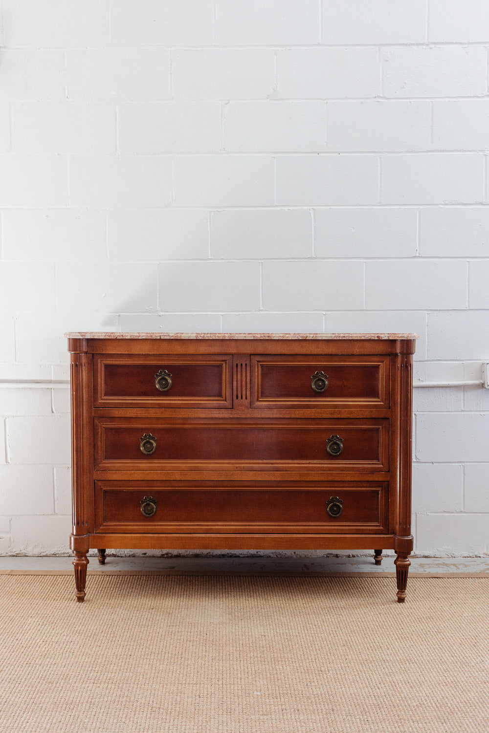 vintage French Louis XVI style cherry commode