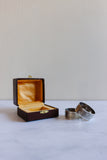 pair of boxed antique french napkin rings