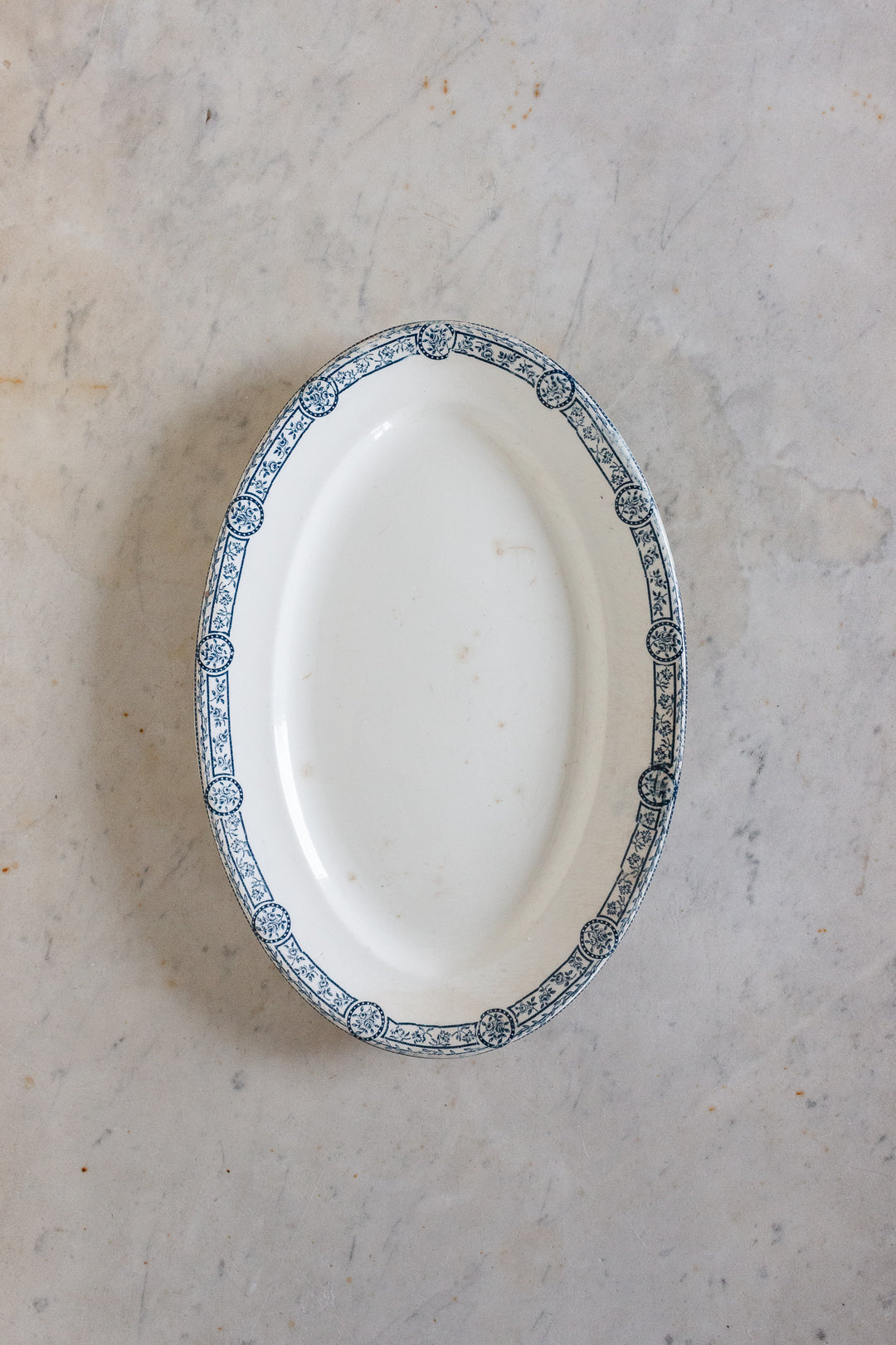 antique french transferware platter